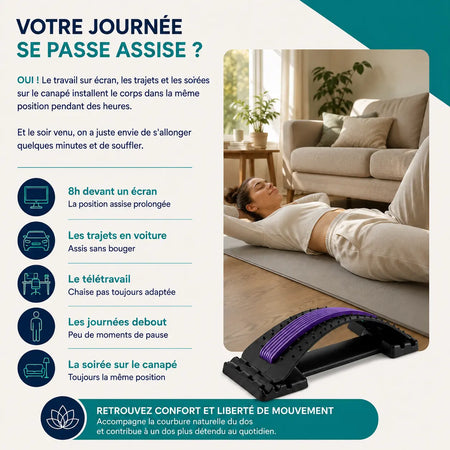Lombarc L4 PRO™ : arche d'étirement pour le dos, 10 minutes par jour